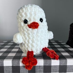 Crochet Amigurumi Chick Made by Petunias Plushie Patch, New